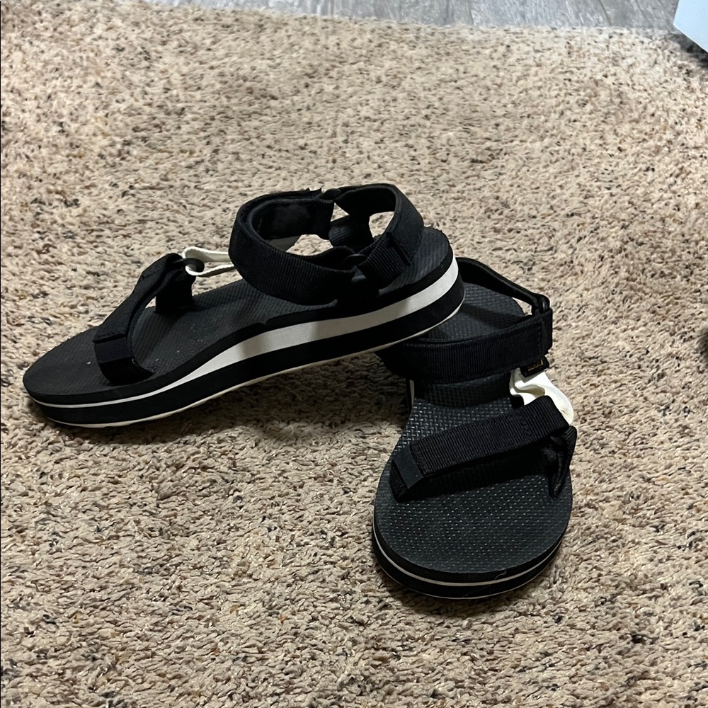 Teva Black and White Women's Sandals